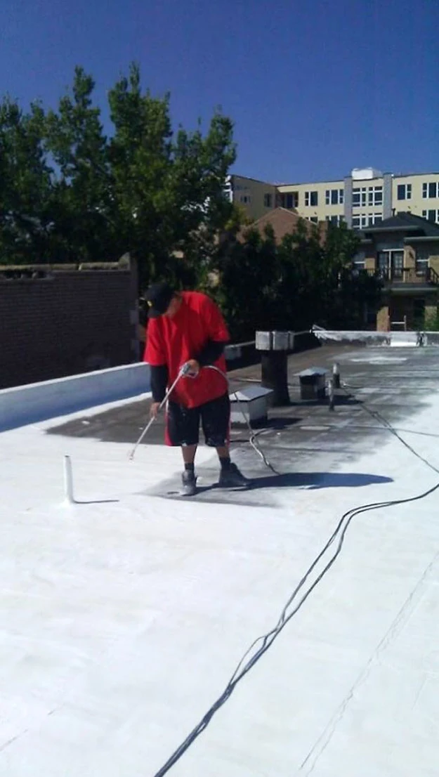 Flat roof coating Denver commercial roof protection